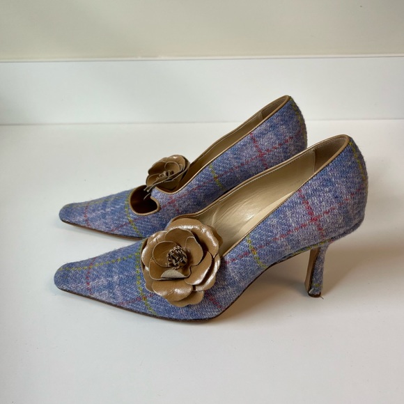 Jimmy Choo Shoes - Jimmy Choo Wool and Leather Pumps. Pristine Condition!